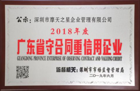 喜讯|国际人荣获“广东省守合同重信用企业”殊荣